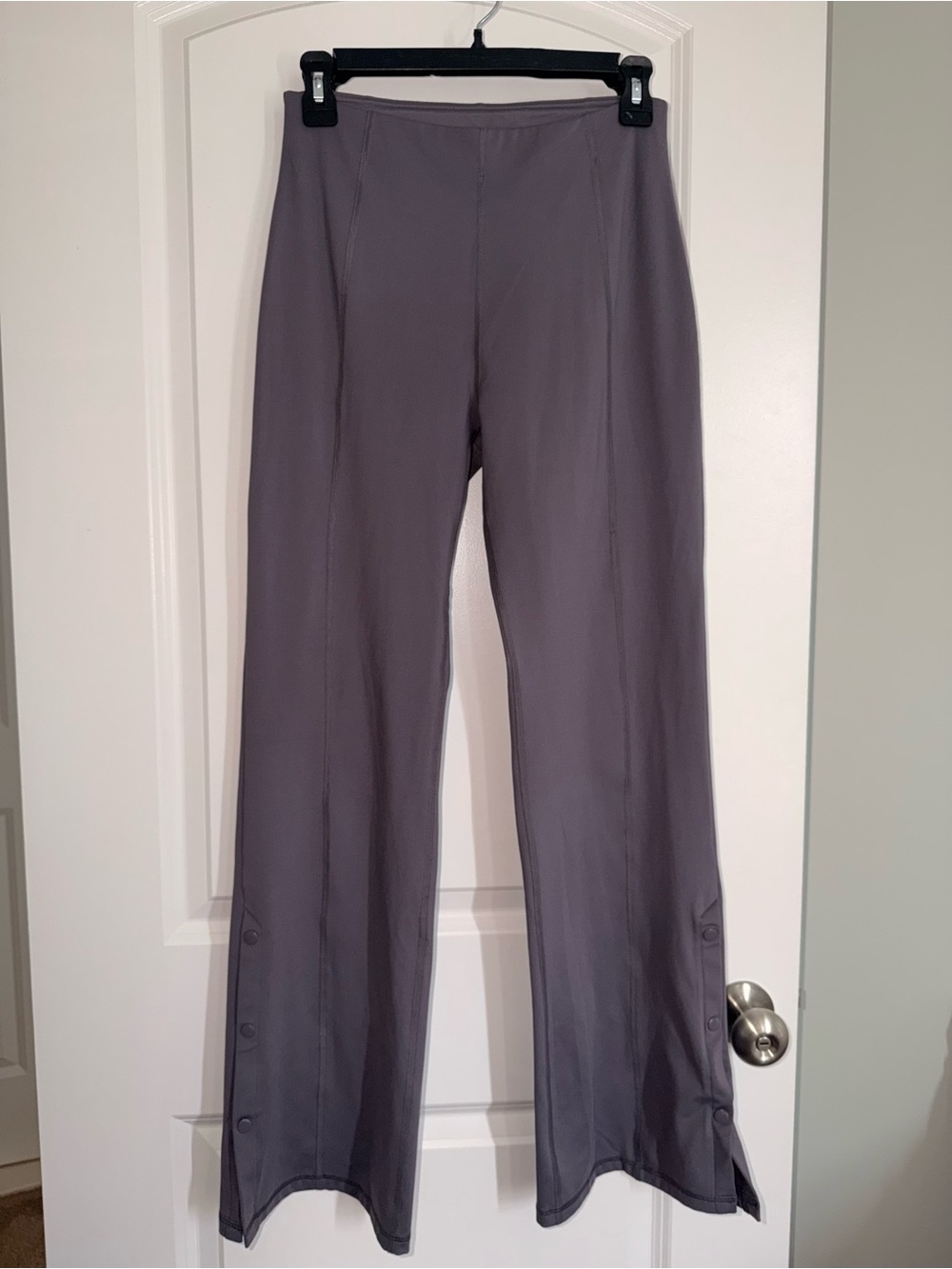 Zella Wide-Leg Stretch Pants in Dusty Plum